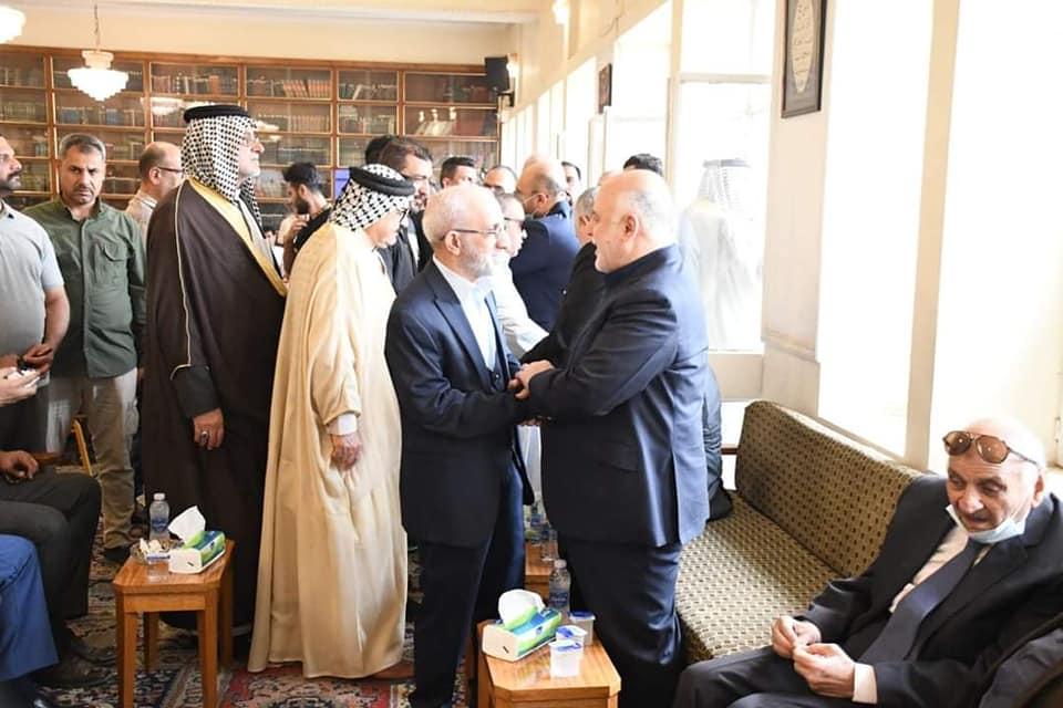 Dr. Al-Abadi attends the funeral of the late Captain Haider Abdul Razzaq