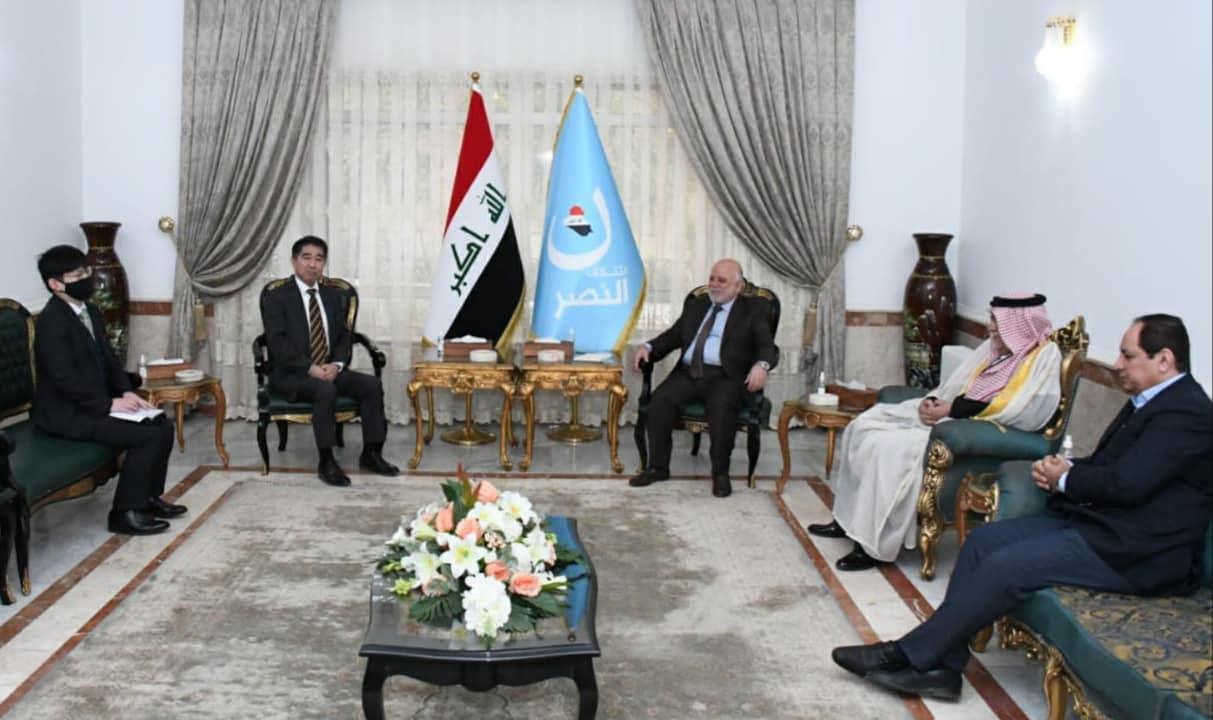 دکتۆر حەیدەر عەبادی پێشوازی دەکات لە باڵیۆزی ژاپۆن لە بەغدا