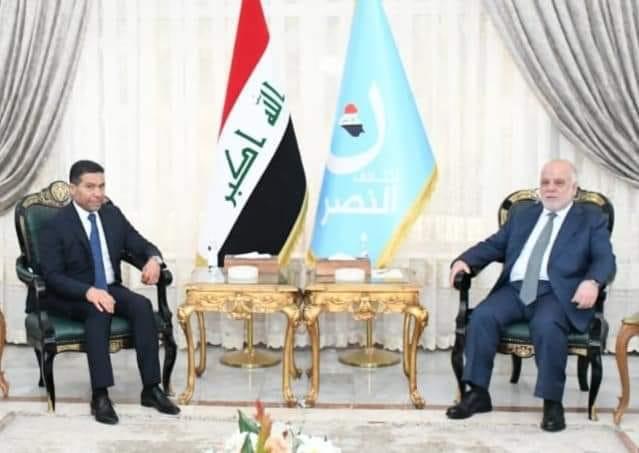 الدكتور حيدر العبادي يستقبل الشيخ جمال الضاري