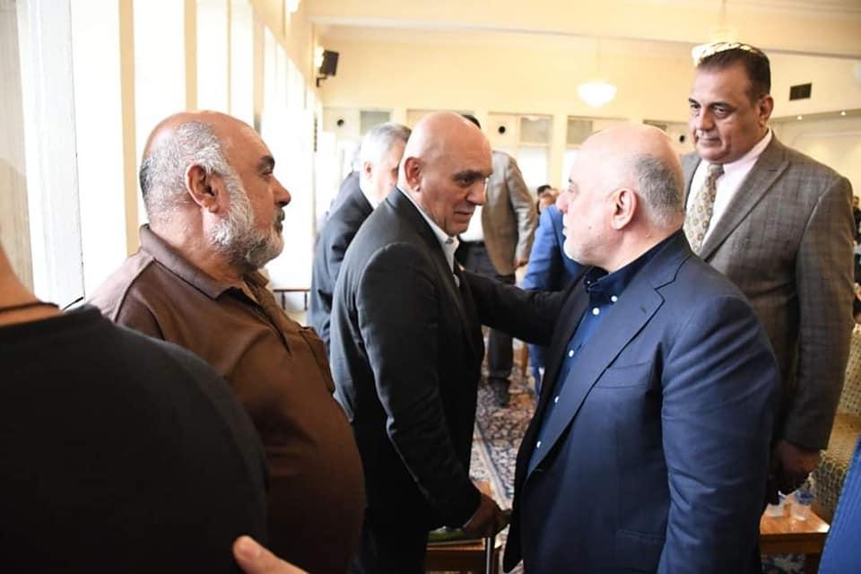 الدكتور العبادي يحضر مجلس عزاء الفقيد الكابتن حيدر عبد الرزاق