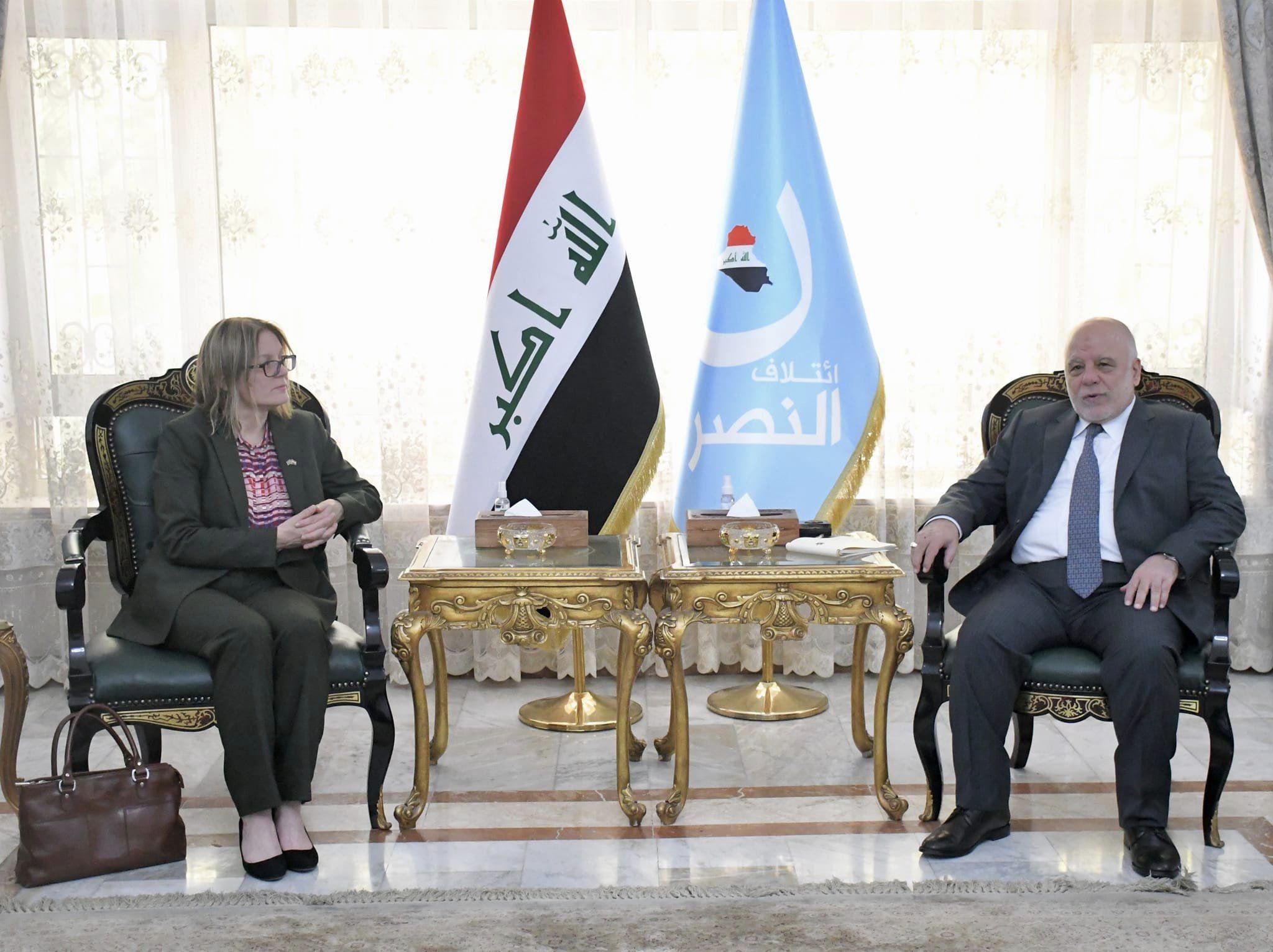 الدكتور حيدر العبادي يستقبل السفيرة السويدية في بغداد السيدة جيسيكا سفاردسترم