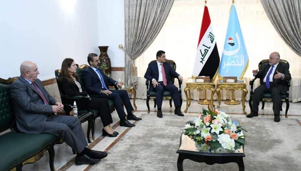 دکتۆر حەیدەر عەبادی پێشوازی دەکات لە شاندی یەکێتی نیشتیمانی کوردستان