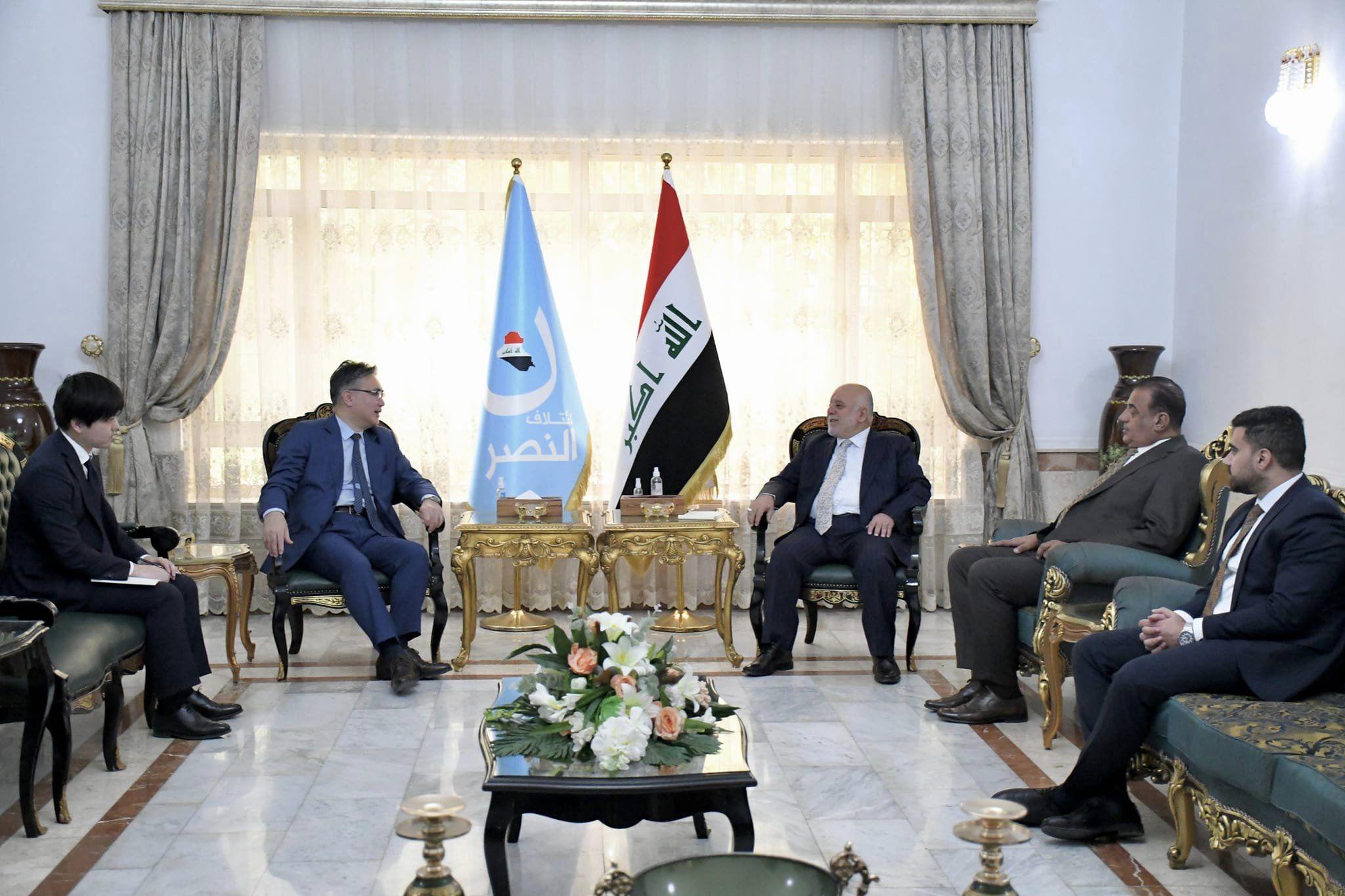 Dr. Haider Al-Abadi receives the Japanese Ambassador to Baghdad