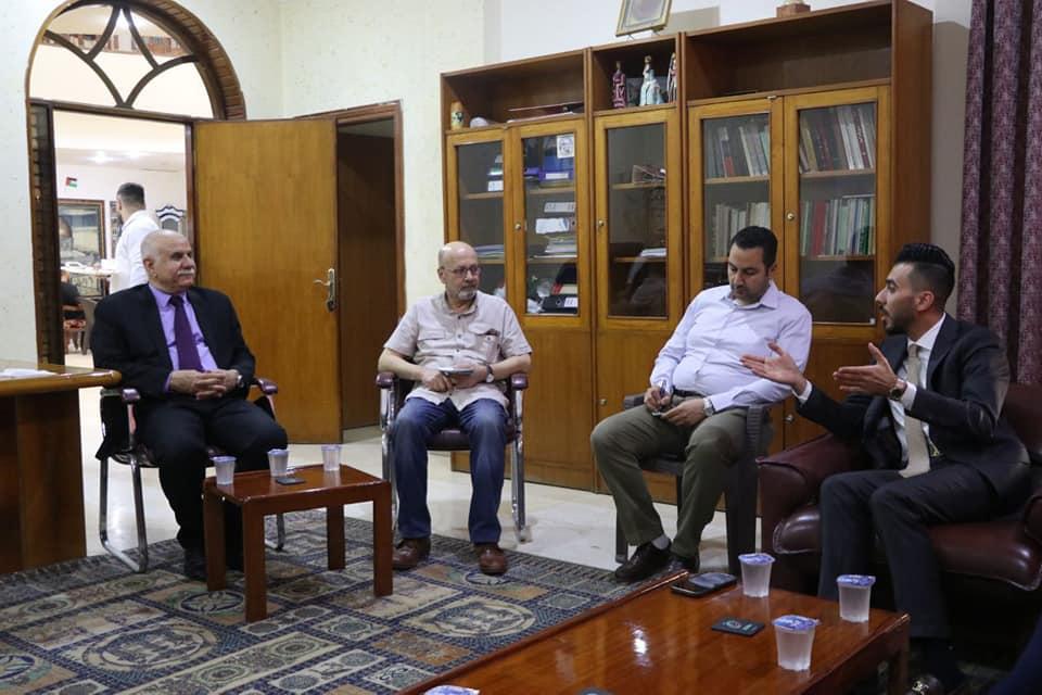 وفد عن ائتلاف النصر يزور السفير الفلسطيني في بغداد ويقدم تعازيه باستشهاد شيرين أبو عاقلة