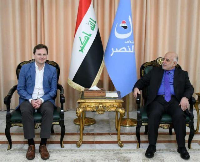 Dr. Al-Abadi receives the British ambassador in Baghdad