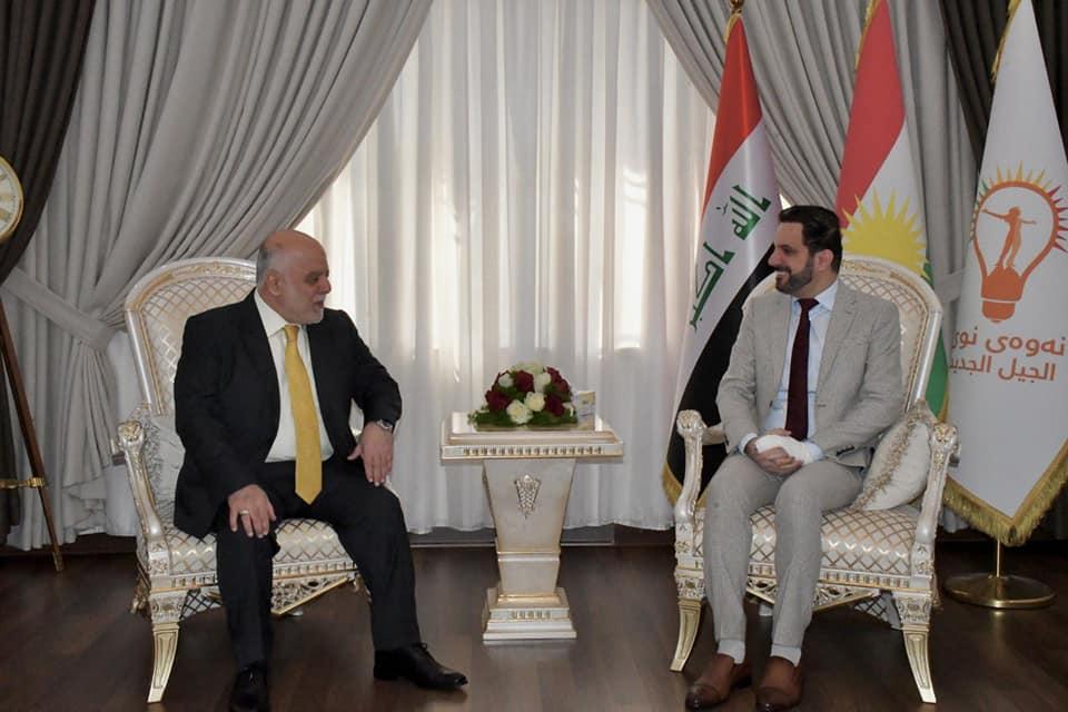 الدكتور حيدر العبادي يلتقي رئيس حراك الجيل الجديد السيد شاسوار عبد الواحد