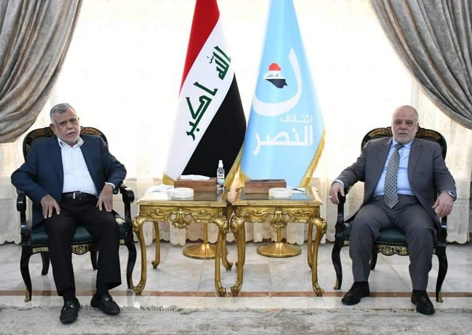 الدكتور العبادي يستقبل رئيس تحالف الفتح السيد هادي العامري