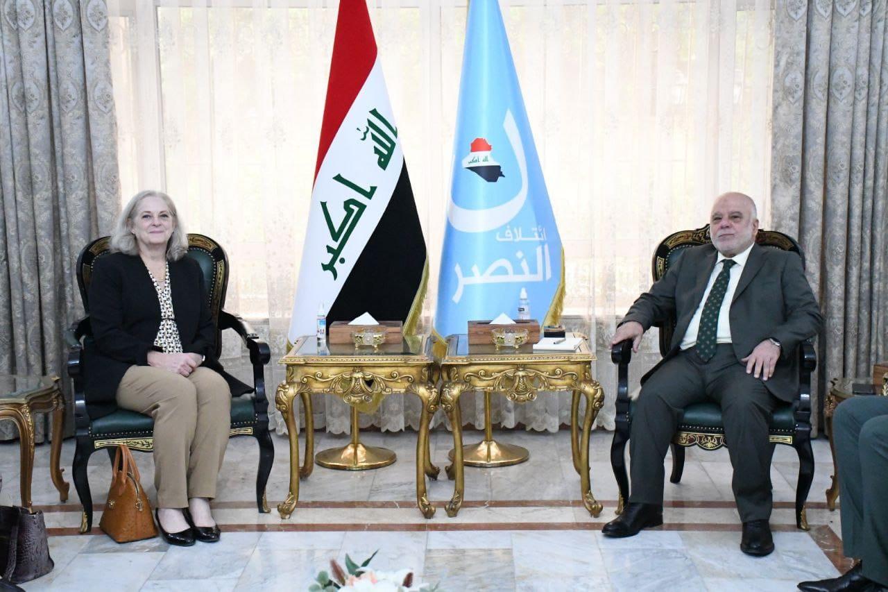 الدكتور العبادي يستقبل السفيرة الأمريكية السيدة ألينا رومانسكي