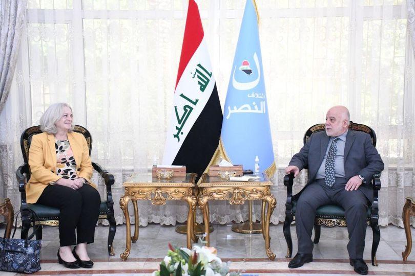 الدكتور حيدر العبادي يستقبل السفيرة الأمريكية في بغداد السيدة آلينا رومانوسكي