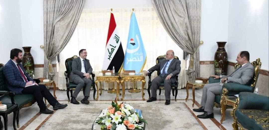 Dr. Al-Abadi receives separately the British Ambassador and the Chargé d Affairs of the Chinese Emba