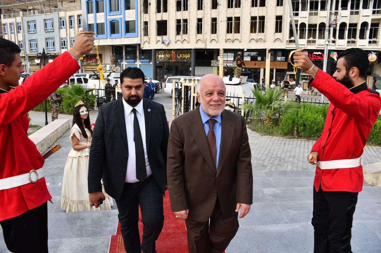 جانب من زيارة الدكتور حيدر العبادي إلى محافظة نينوى