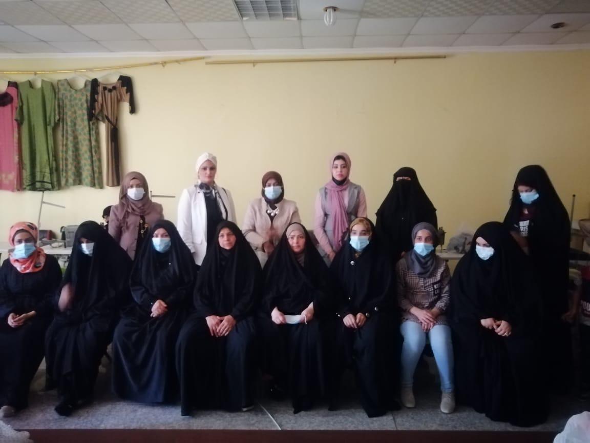 مكتب المرأة في ائتلاف النصر يختتم دورة لتعليم الخياطة