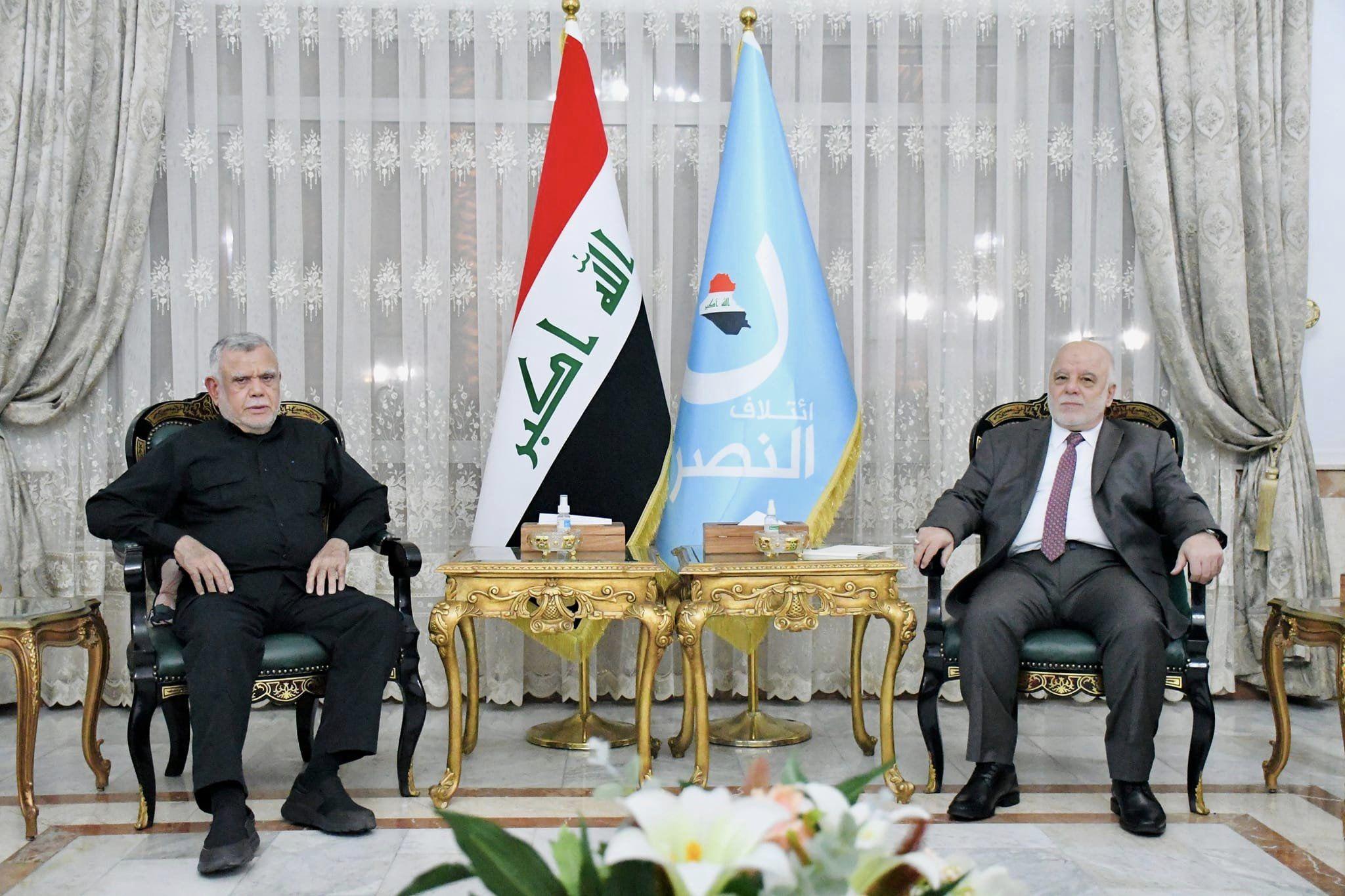 Dr. Haider Al-Abadi receives the Secretary-General of the Badr Organization, Mr. Hadi Al-Amiri