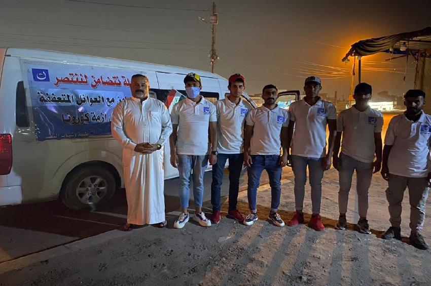 بعد إنطلاقها من العاصمة وشمولها جميع المحافظات.. حملة  بالتضامن ننتصر  تعود إلى بغداد لتوزيع المساعد