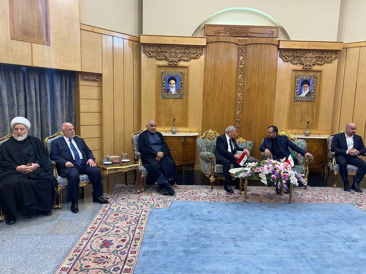 الدكتور حيدر العبادي يقدم خلال زيارته الجمهورية الإسلامية الإيرانية التعازي للقيادة والشعب الإيراني 