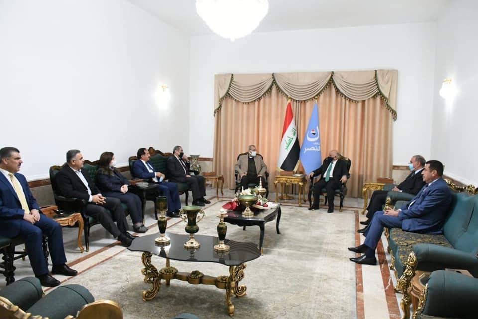 Al-Abadi receives the delegation of the Kurdistan Democratic Party
