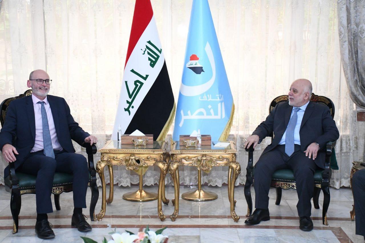 الدكتور العبادي يستقبل كلاً على انفراد السفير البريطاني وسفير الاتحاد الأوروبي في بغداد