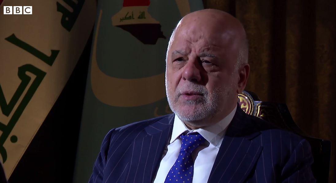 العبادي: لم نثق في التحالف الدولي لإزاحة النظام السابق؛ بسبب وعوده التي لم تنفذ بعد احتلال الكويت