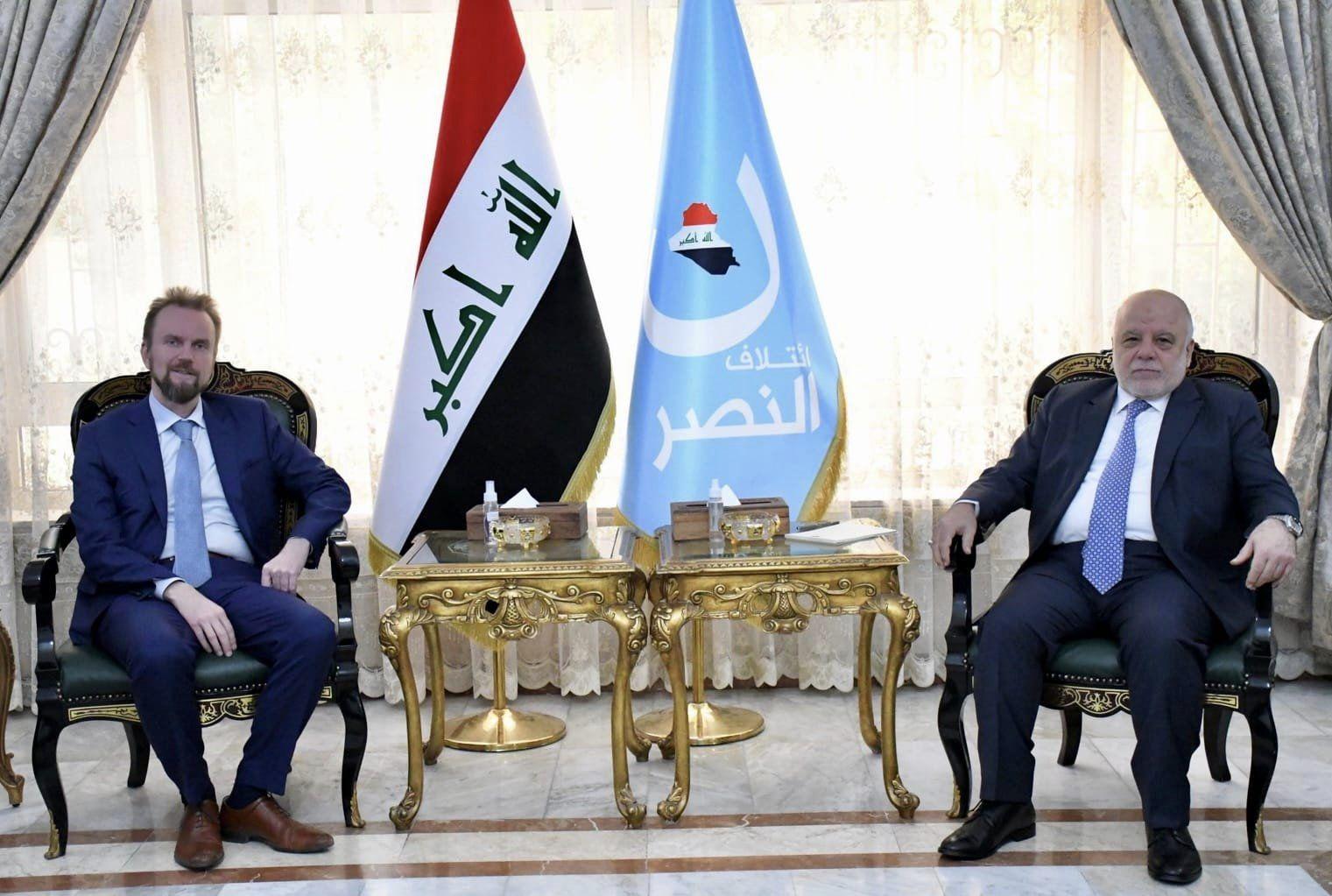 الدكتور العبادي يستقبل سفير الاتحاد الأوروبي في بغداد السيد فيلي فاريولا