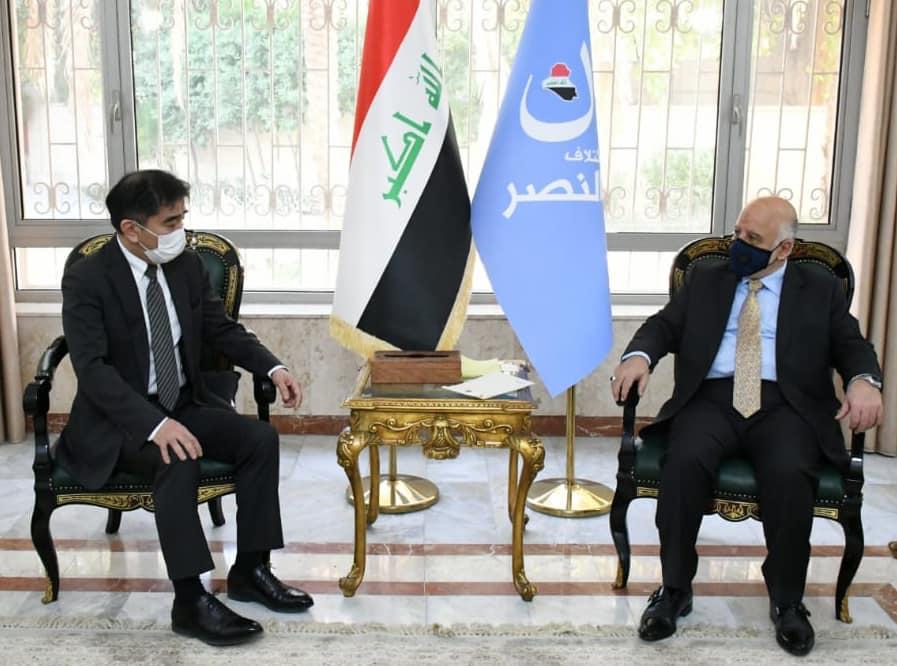 الدكتور العبادي يستقبل السفير الياباني في بغداد