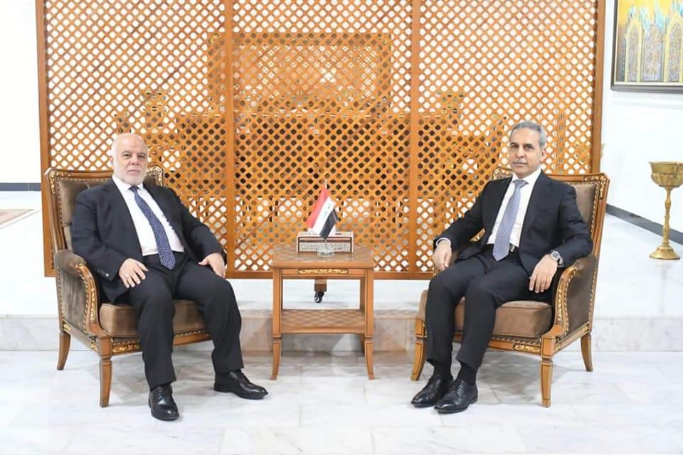Dr. Haider Al-Abadi meets the President of the Supreme Judicial Council, Dr. Faiq Zaidan