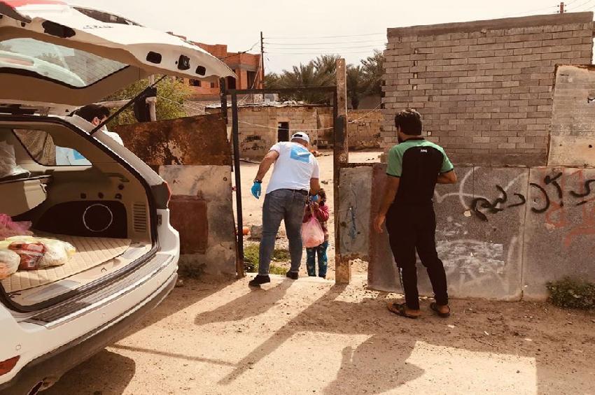 النصر يواصل حملة توزيع السلة الغذائية المتكاملة في الأنبار