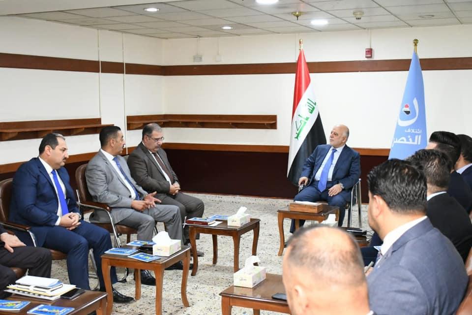 الدكتور العبادي يستقبل مرشحي ائتلاف النصر عن محافظتي نينوى وكركوك