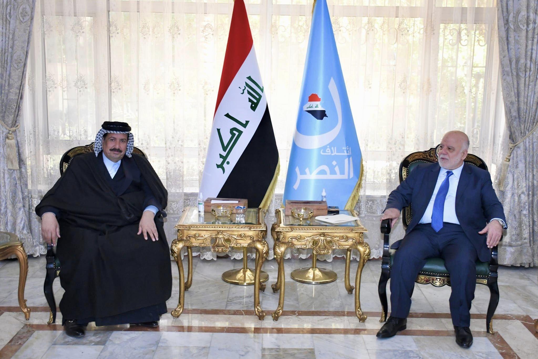 الدكتور حيدر العبادي يستقبل أمير بني حسن الشيخ حسين الحسناوي