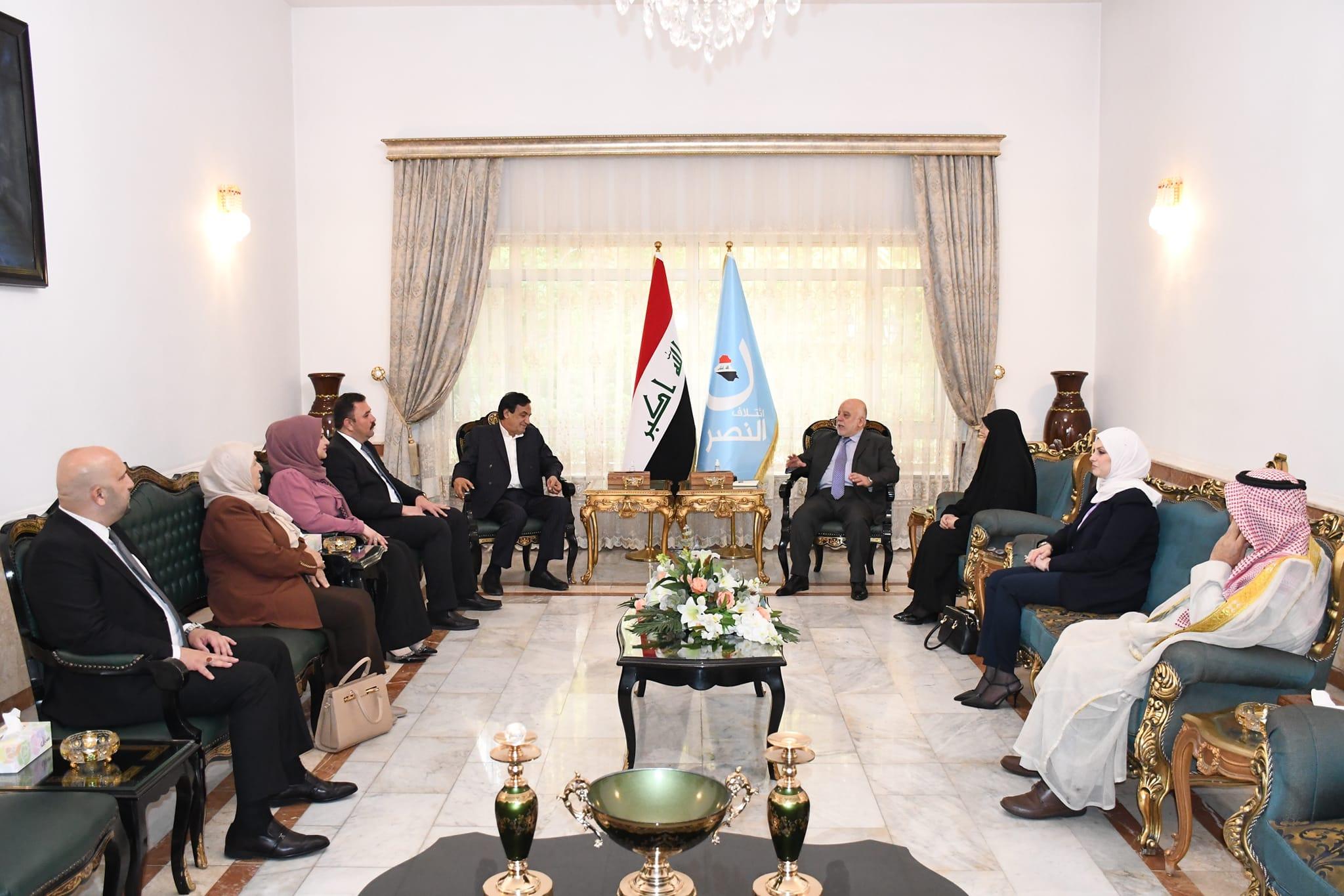 الدكتور حيدر العبادي يستقبل كتلة الإطار التركماني