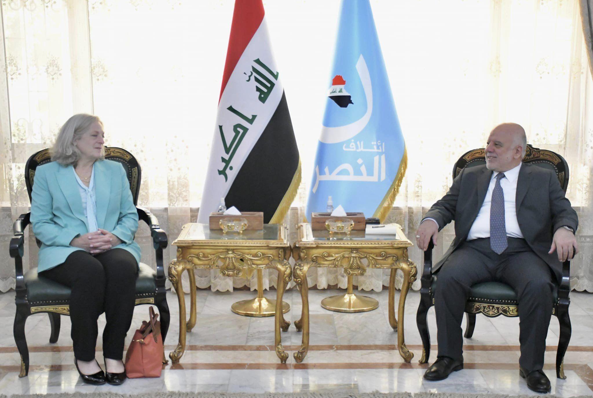 الدكتور حيدر العبادي يستقبل السفيرة الأمريكية في بغداد السيدة ألينا رومانسكي