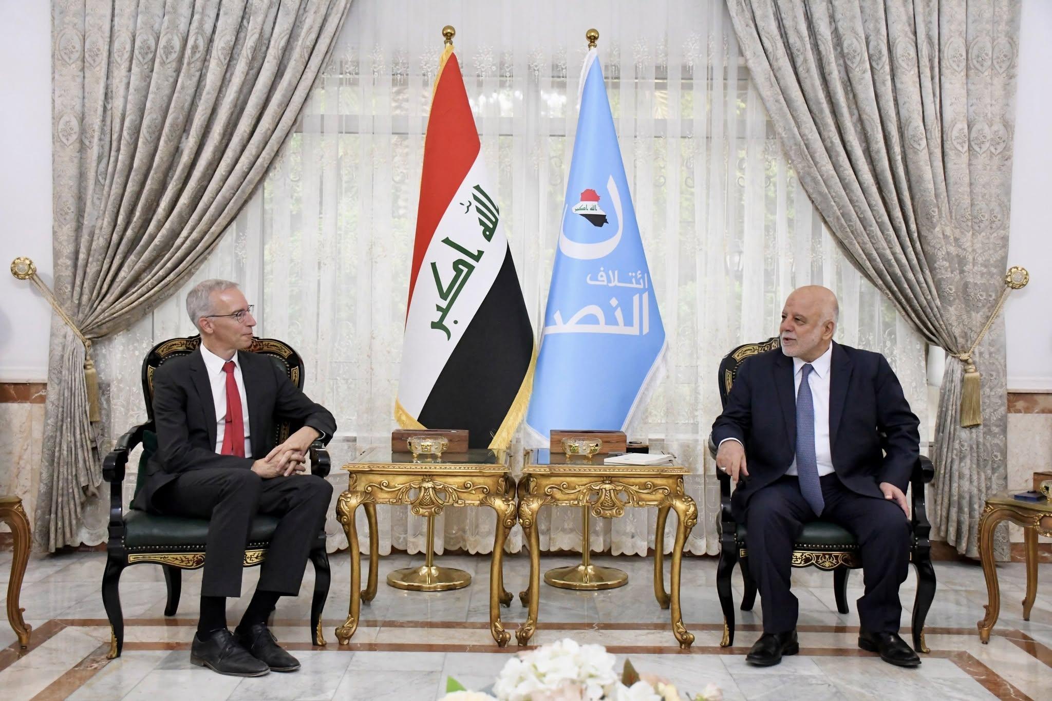 الدكتور حيدر العبادي يستقبل السفير الألماني في بغداد