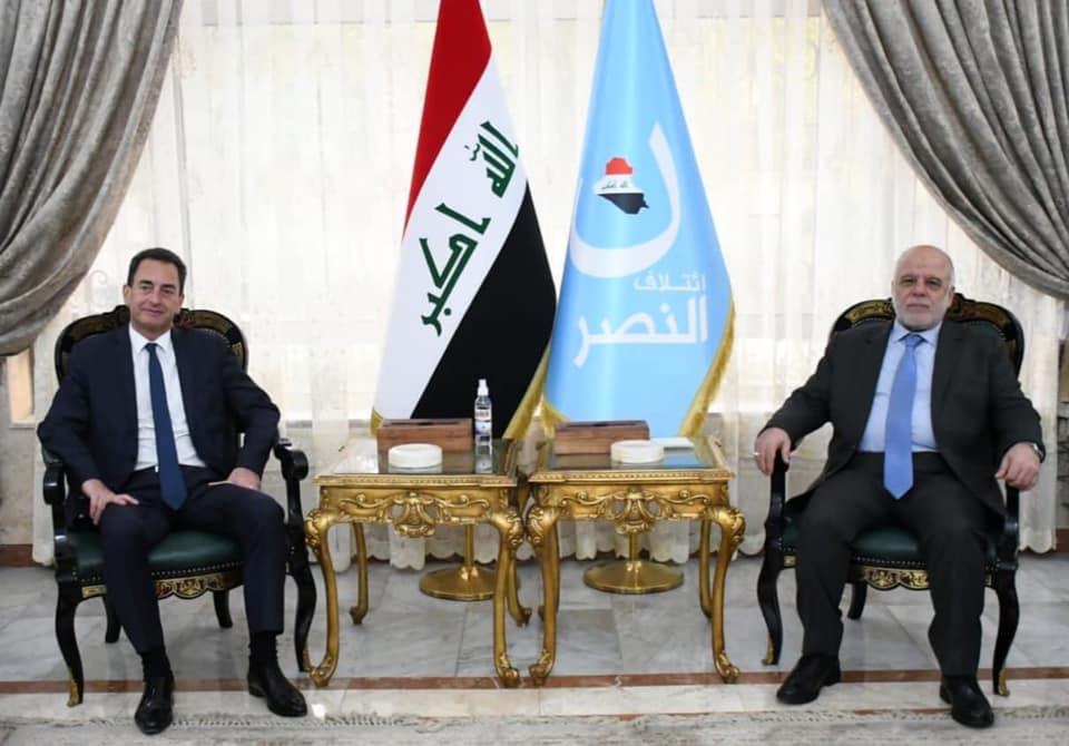 Dr. Haider Al-Abadi receives the French Ambassador to Baghdad and discusses with him the political s