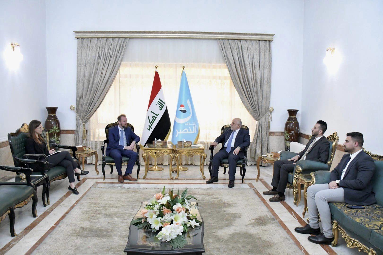 Dr. Al-Abadi receives the Ambassador of the European Union in Baghdad, Mr. Ville Varjola