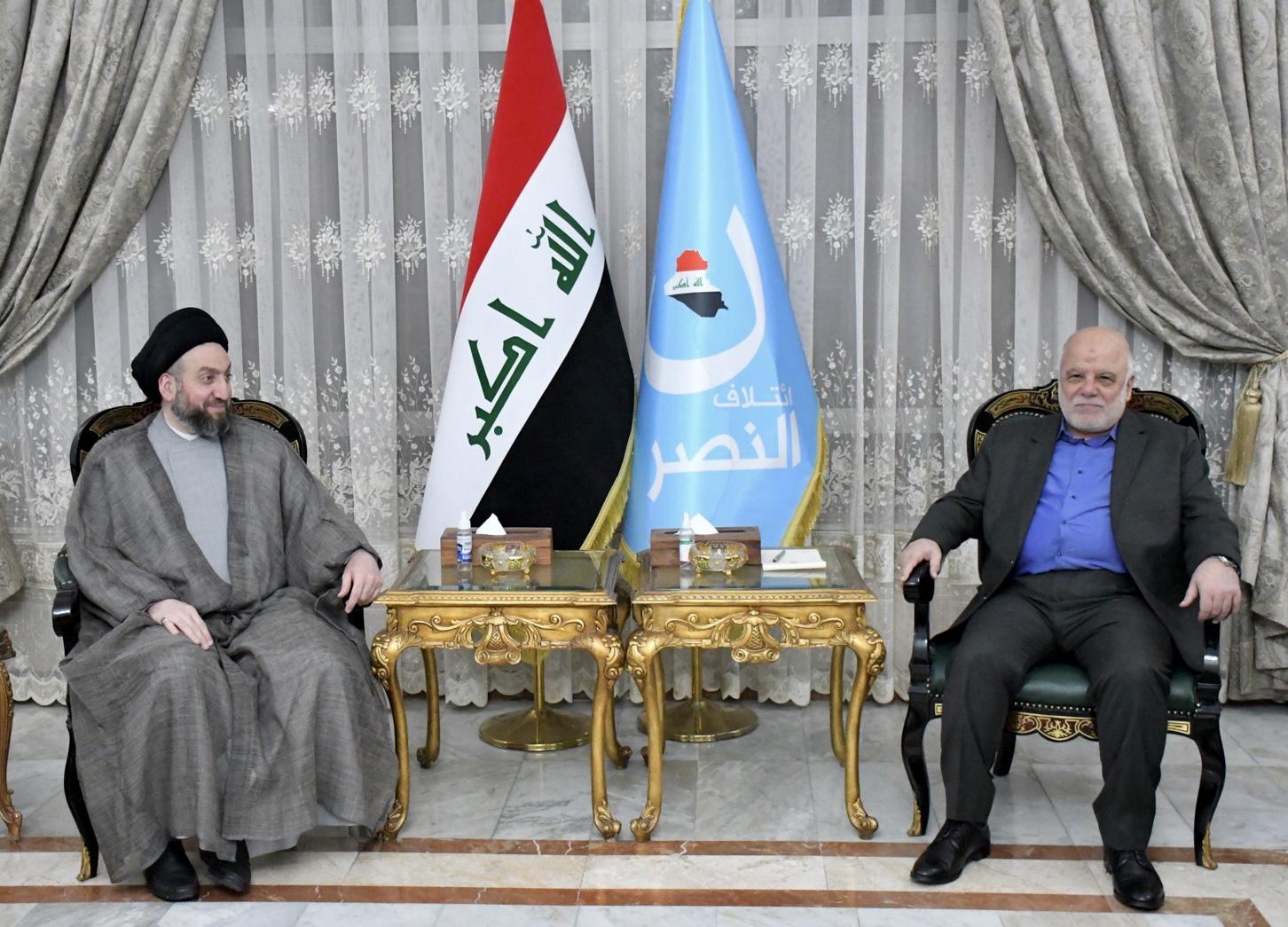 الدكتور حيدر العبادي يستقبل سماحة السيد عمار الحكيم