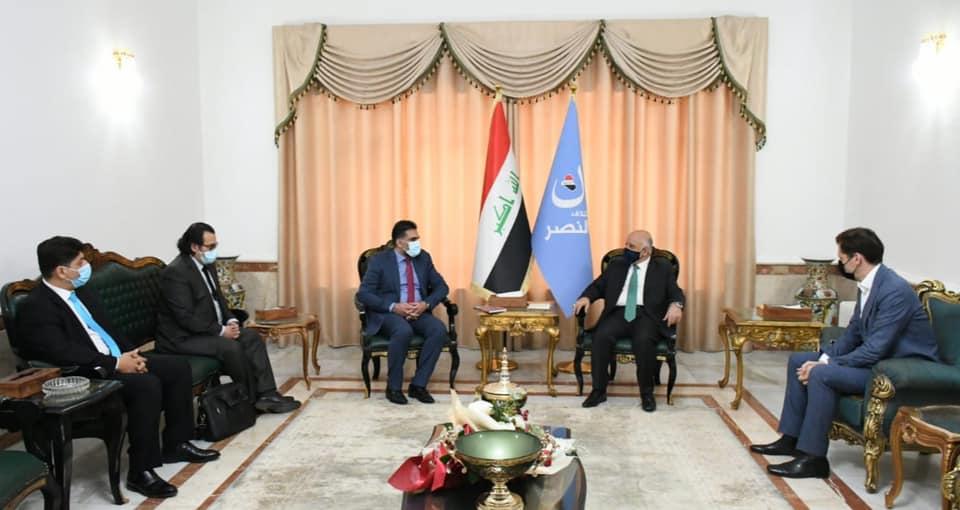 Al-Abadi meets a number of the European Union advisors