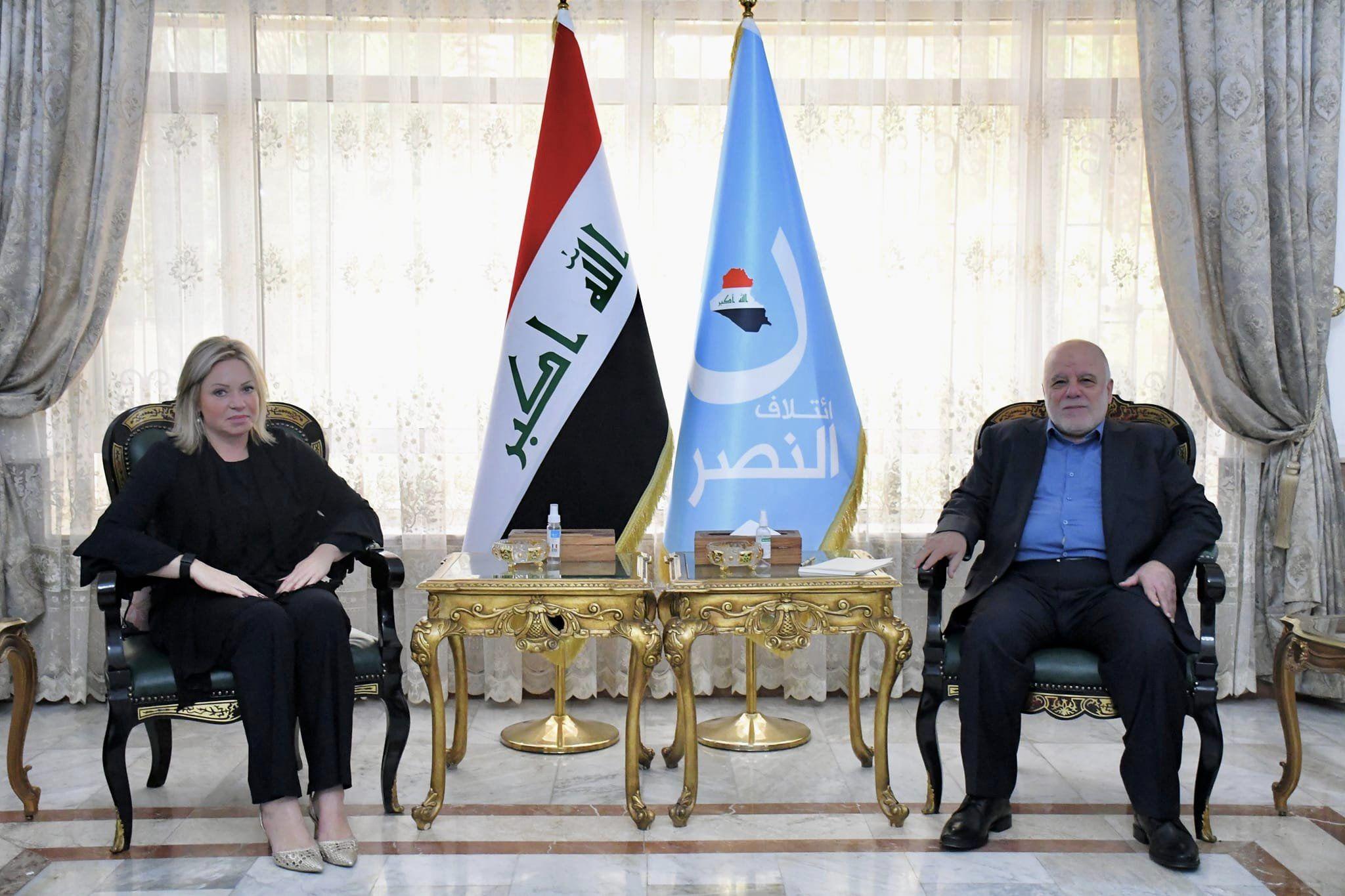 Dr. Al-Abadi receives the Special Representative of the Secretary-General for the United Nations Ass