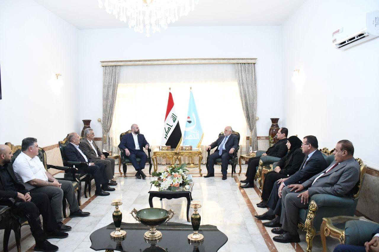 Dr. Haider Al-Abadi receives the President of the Patriotic Union of Kurdistan, Mr. Bafel Talabani