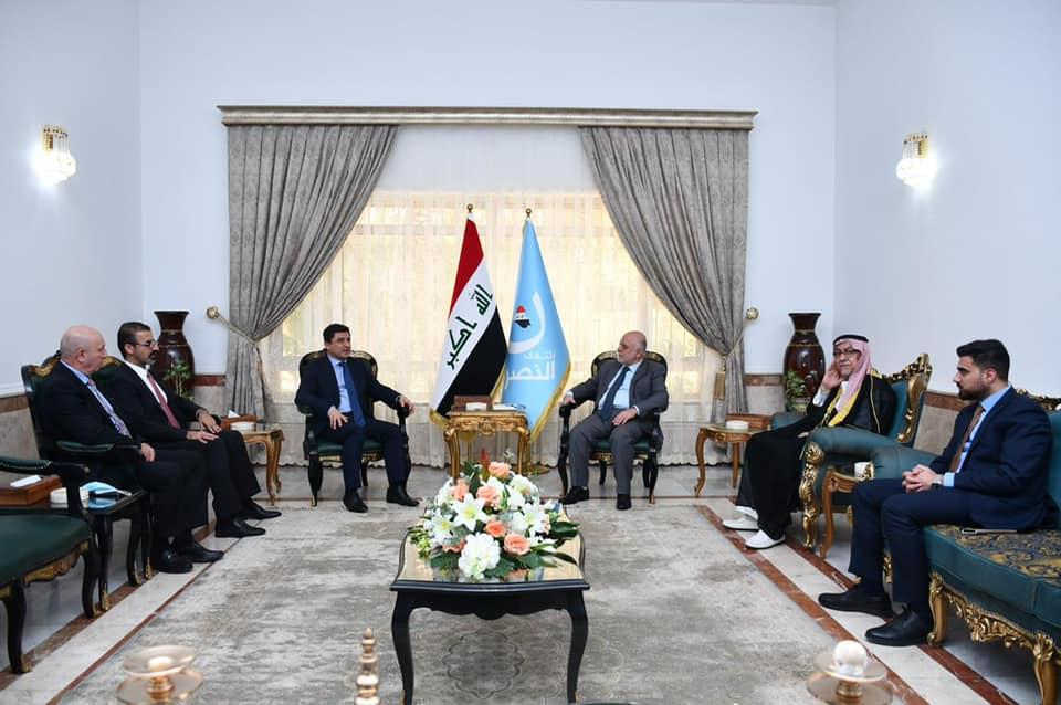 الدكتور العبادي يستقبل وفد الإتحاد الوطني الكردستاني