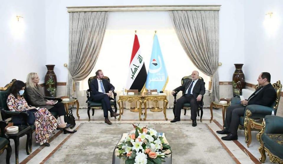 Dr. Al-Abadi meets the Ambassador of the European Union and discusses with him the repercussions of 
