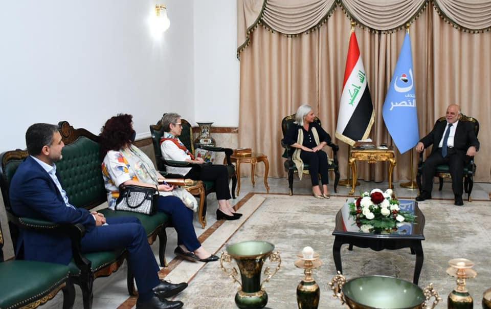 دکتۆر عەبادی پێشوازی لە نوێنەری گشتی نەتەوەیەکگرتووەکان دەکات و تاوتوێی پرسی هەڵبژاردنە پێشوەختەکە د