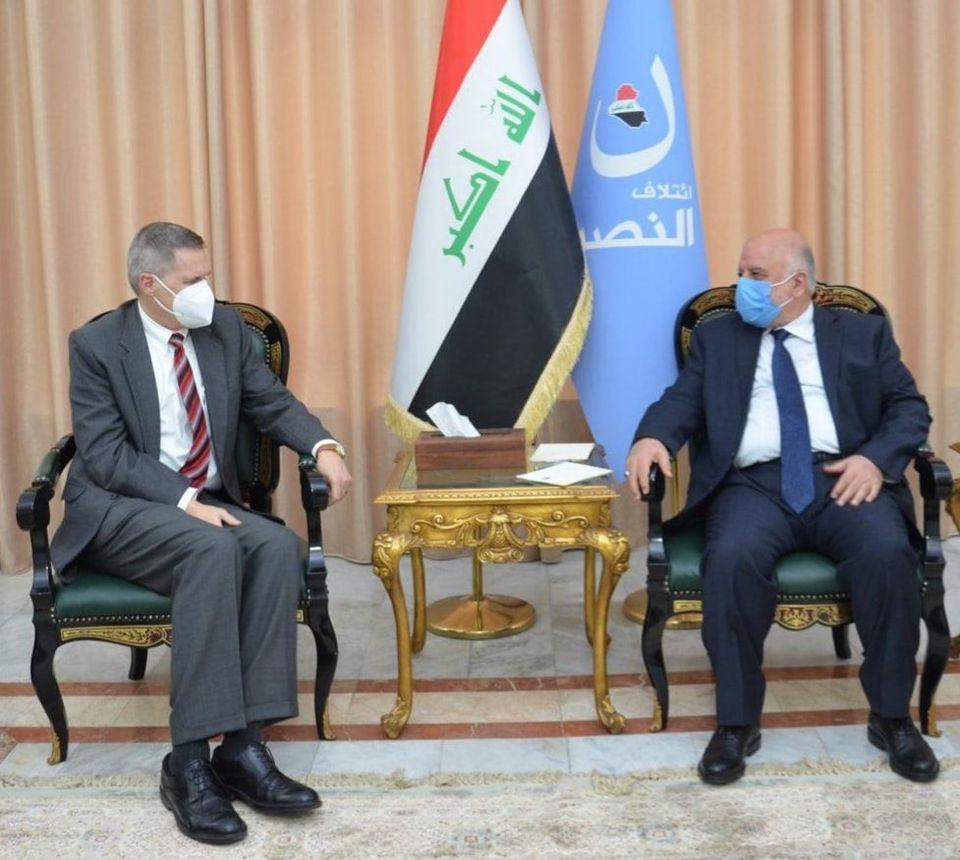 دکتۆر عەبادی پێشوازی دەکات لە باڵیۆزی ئەمریکا لە بەغداد