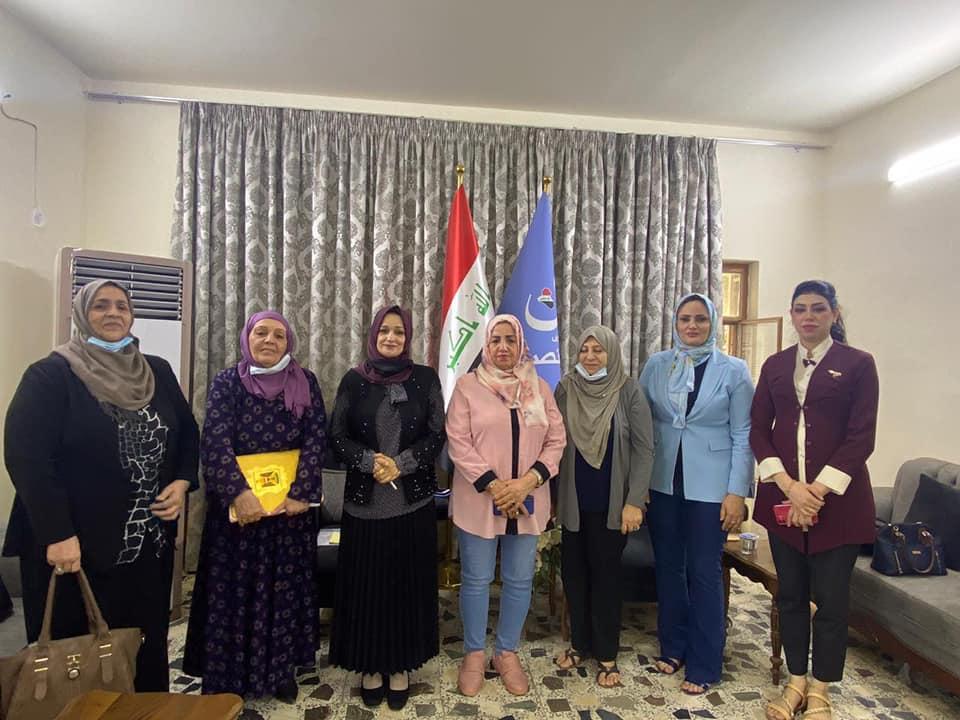 مكتب المرأة في إئتلاف النصر يستقبل عدداً من سيدات الأعمال في البصرة