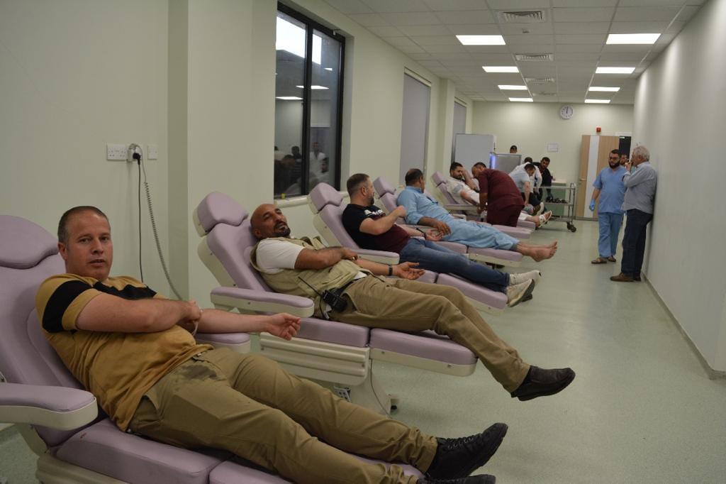 Al Nasr Coalition office in Nineveh Governorate organizes a blood donation c aign for those injured 
