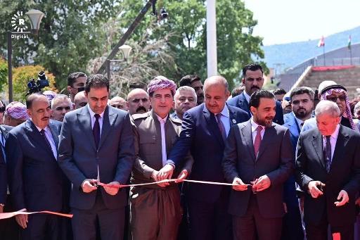 Representatives of Dr. Al-Abadi participate in the opening of the Barzan National Museum