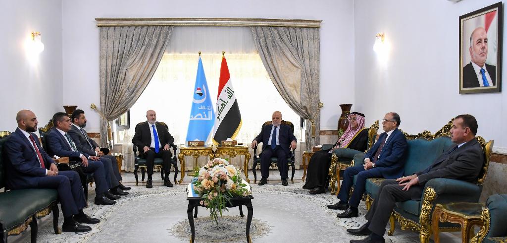 الدكتور حيدر العبادي يستقبل وفد الاتحاد الوطني الكردستاني